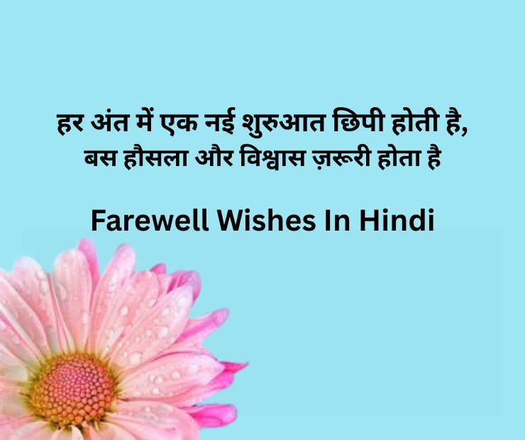 Farewell Wishes In Hindi