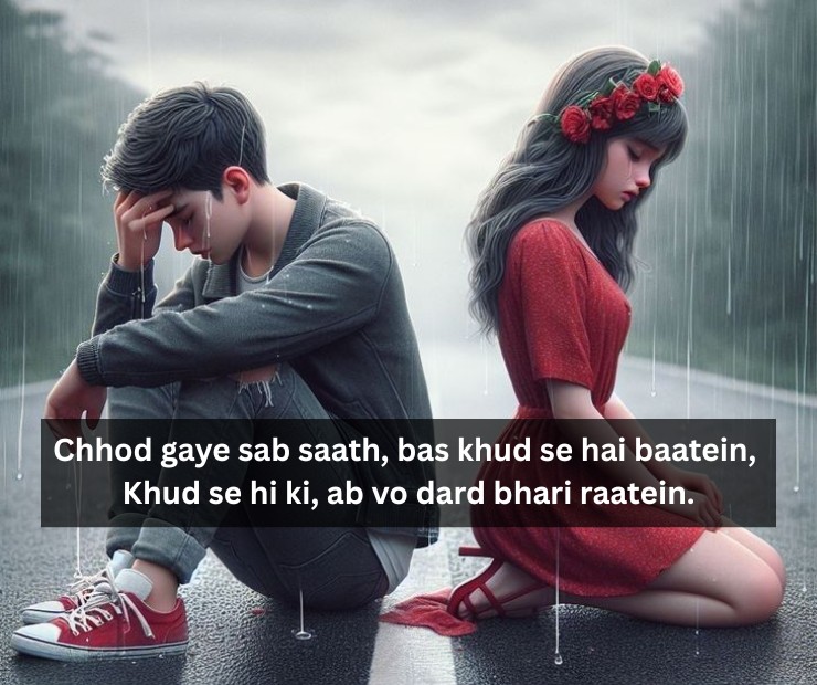 Alone 2 Line Heart Broken Shayari